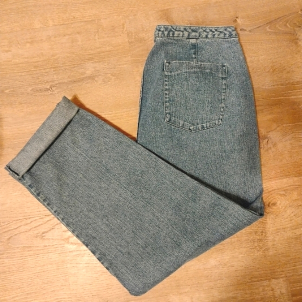 High Waist V-Yoke Mom Jeans Y2K 90's Size 16